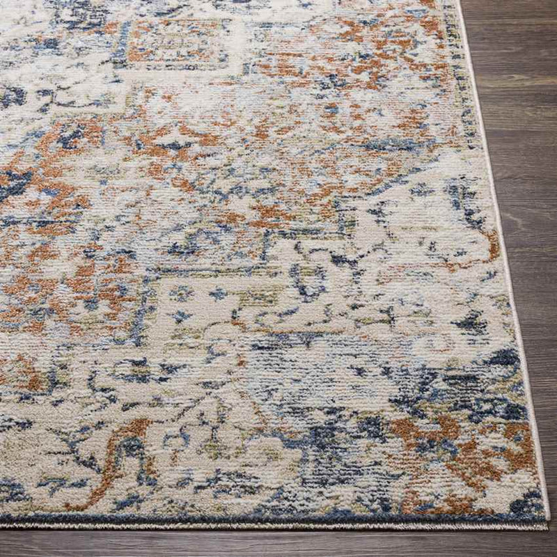 Delaware Traditional Burnt Orange Area Rug