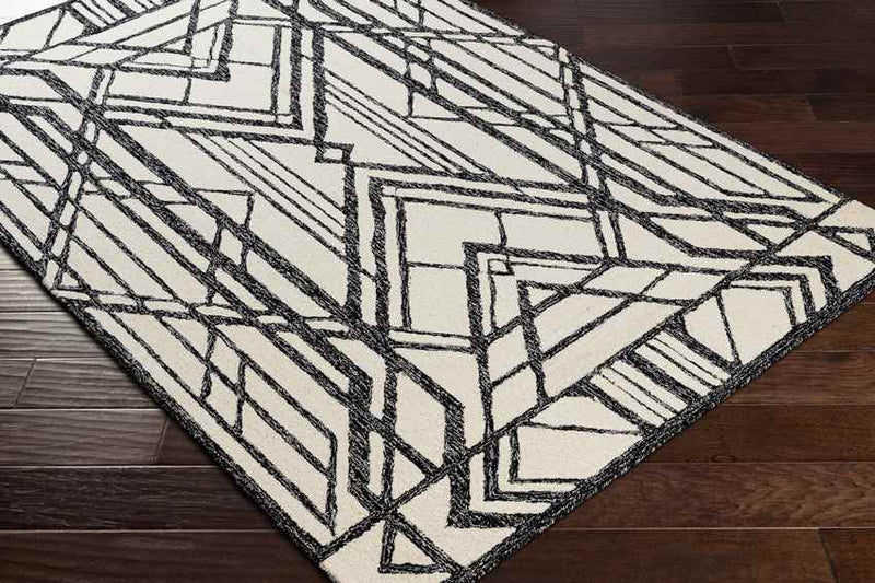 Tinley Park Modern Black Area Rug