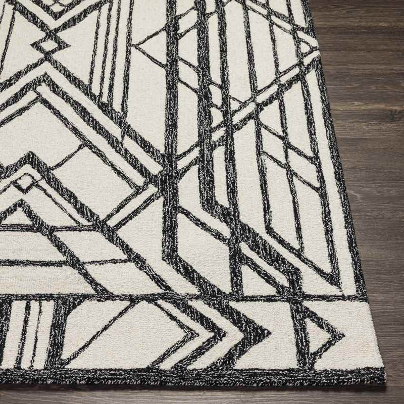 Tinley Park Modern Black Area Rug