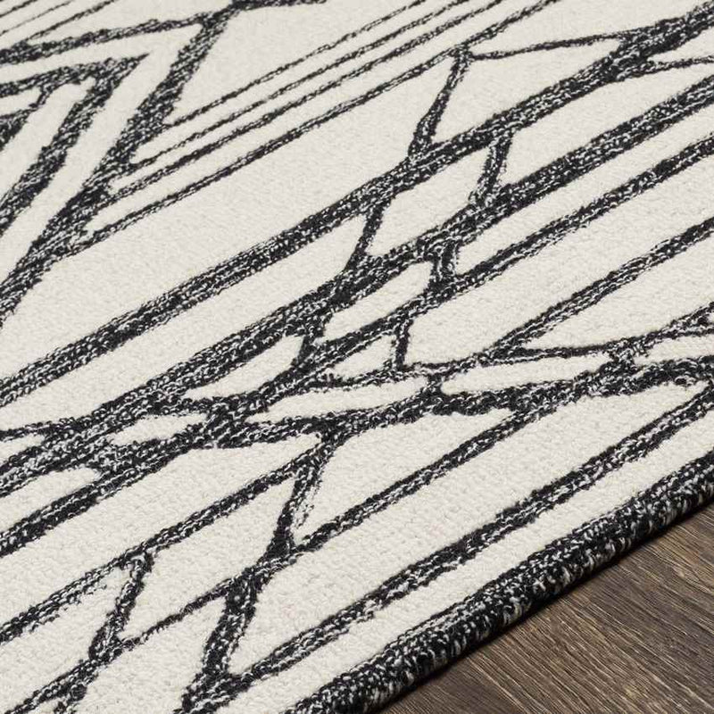 Tinley Park Modern Black Area Rug