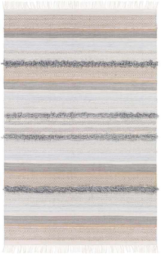 Mount Carroll Global Light Gray Area Rug