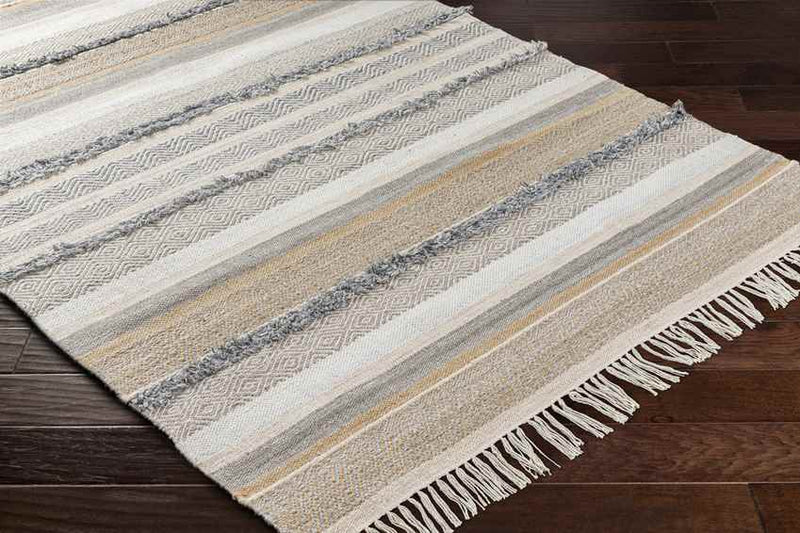 Mount Carroll Global Light Gray Area Rug