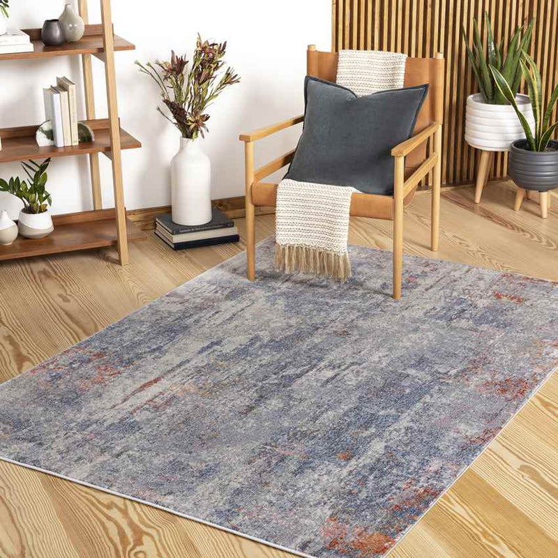 Rapids Modern Light Gray Area Rug