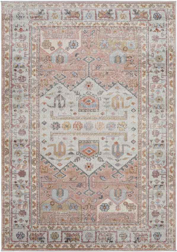 Round Lake Park Traditional Light Brown Area Rug