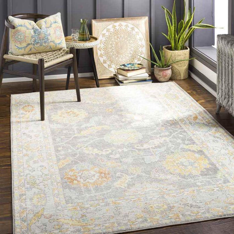 Oak Park Traditional Butter Area Rug