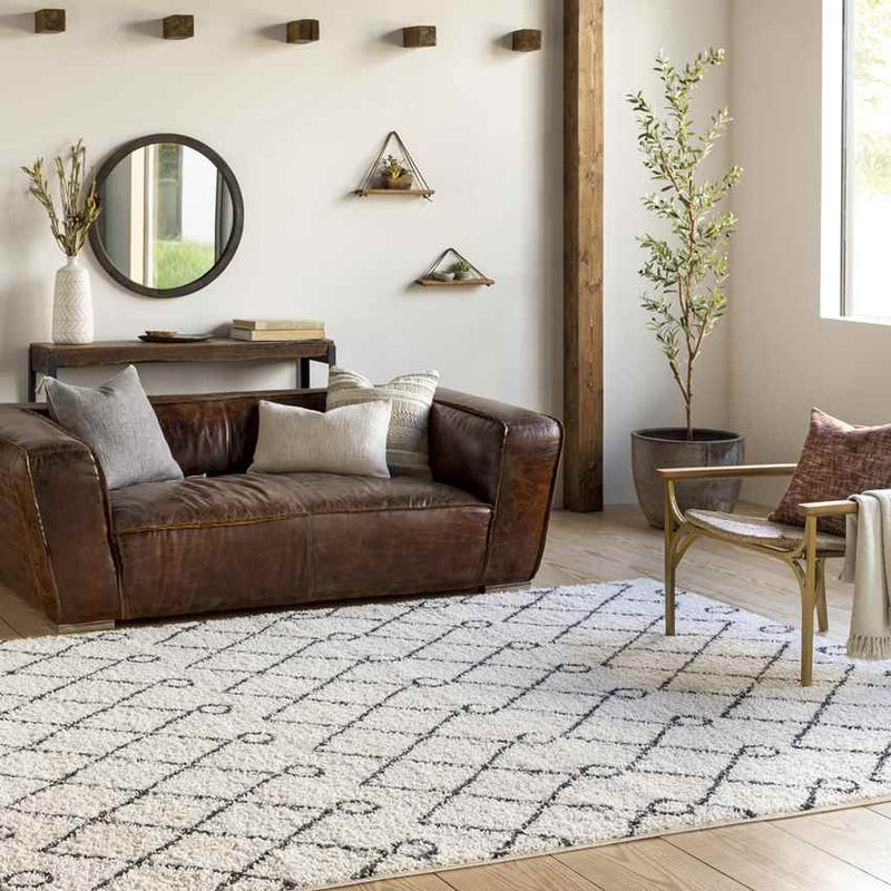 East Hazel Crest Global Cream Area Rug