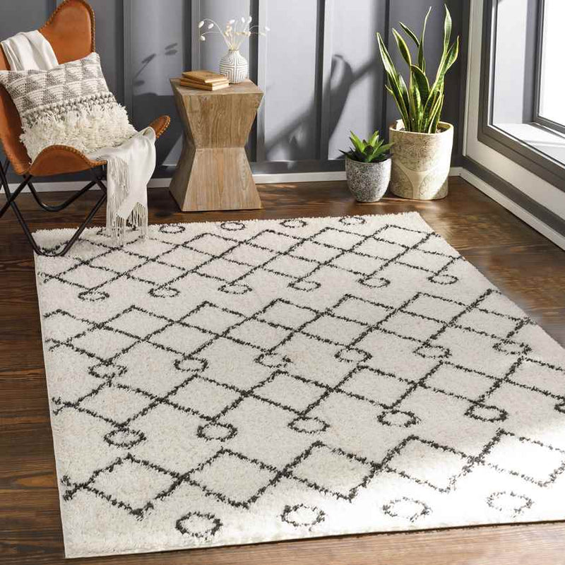 East Hazel Crest Global Cream Area Rug