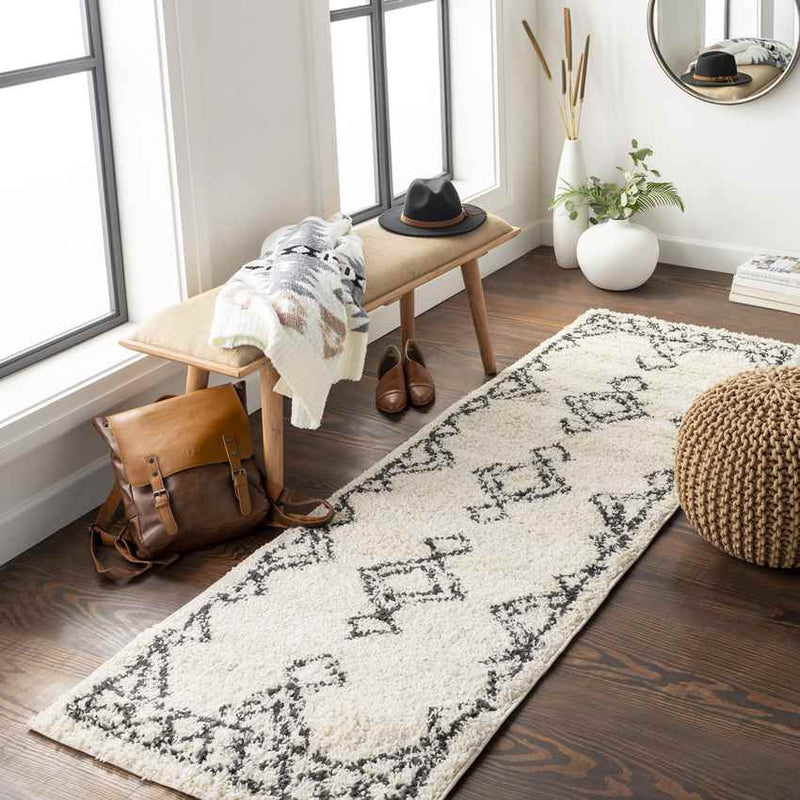 East Moline Global Cream Area Rug