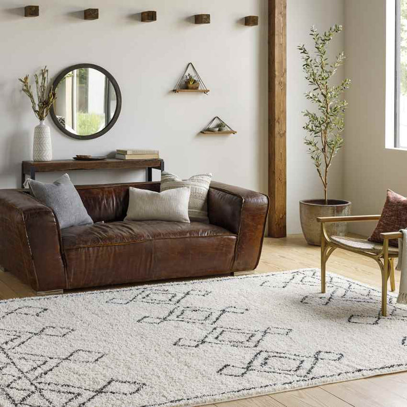 East Moline Global Cream Area Rug