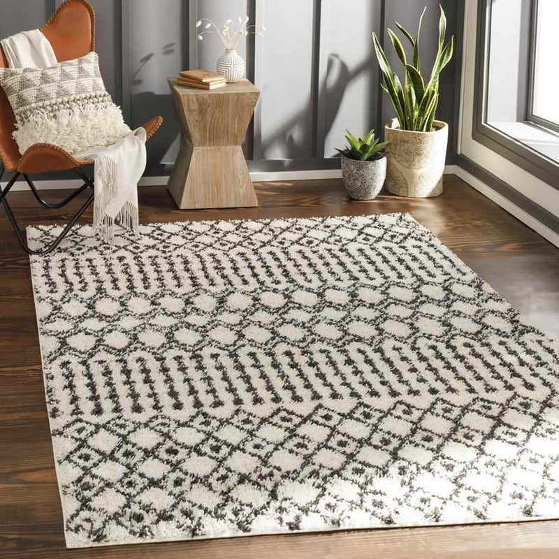 Elk Grove Village Global Charcoal Area Rug