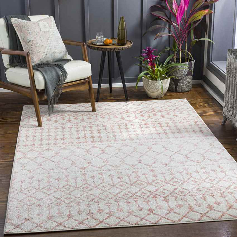 Gabriel Global Pale Pink Area Rug