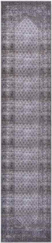 Hayri Traditional Medium Gray Washable Area Rug