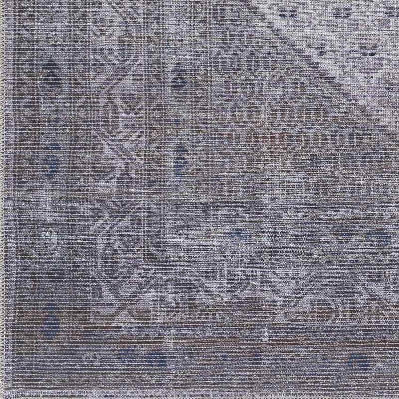 Hayri Traditional Medium Gray Washable Area Rug