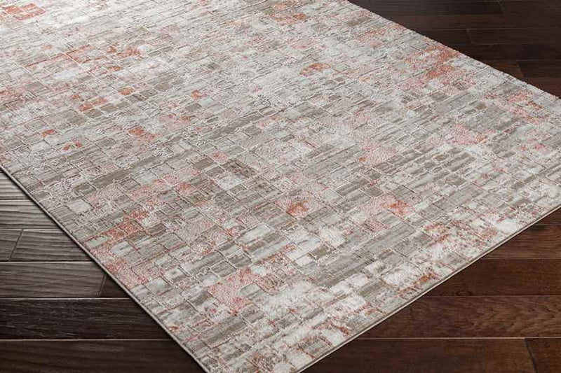 Ozgur Modern Dusty Coral Area Rug