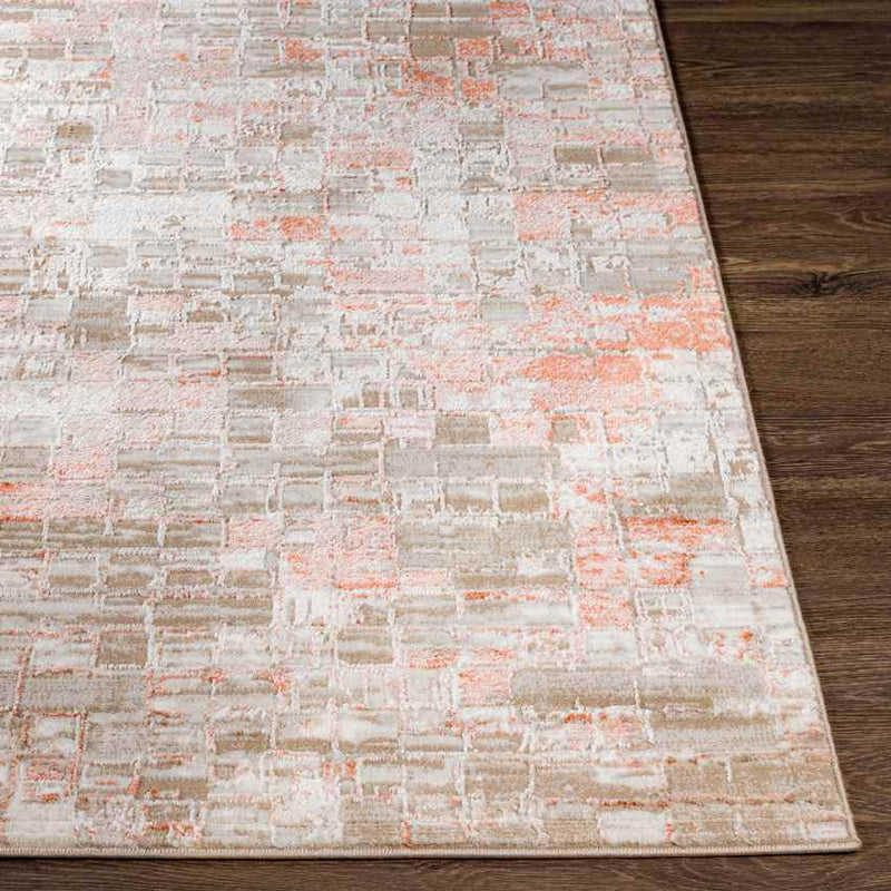 Ozgur Modern Dusty Coral Area Rug