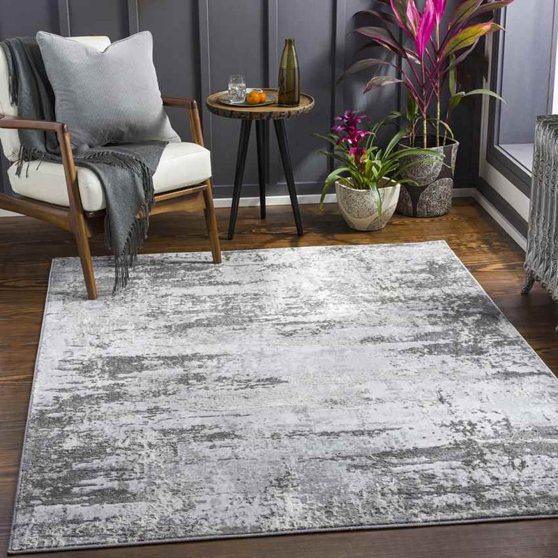 Jasmine Modern Charcoal Area Rug