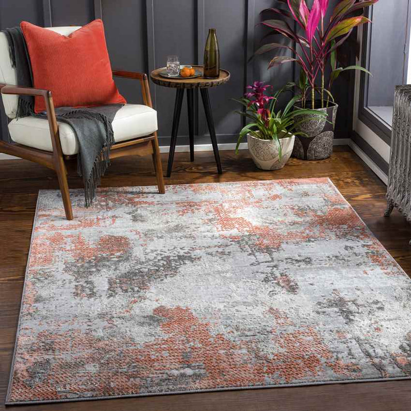 Gerry Modern Dusty Coral Area Rug