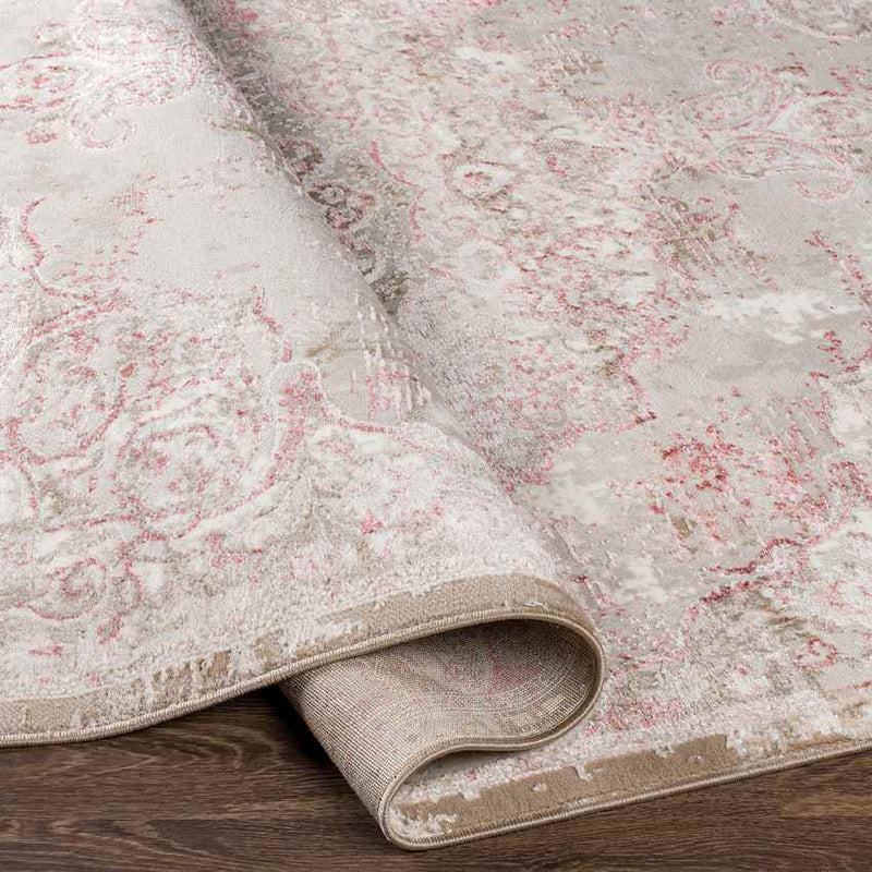 Jerry Traditional Light Pink Area Rug