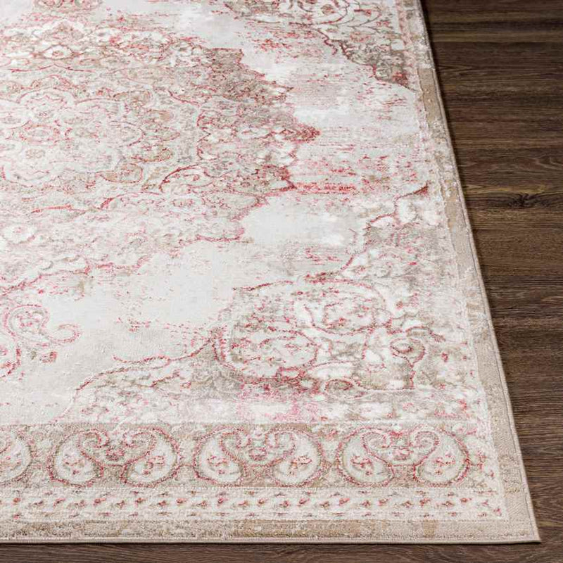 Jerry Traditional Light Pink Area Rug