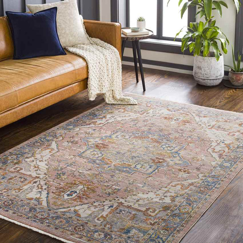 Willow Springs Traditional Peach Area Rug