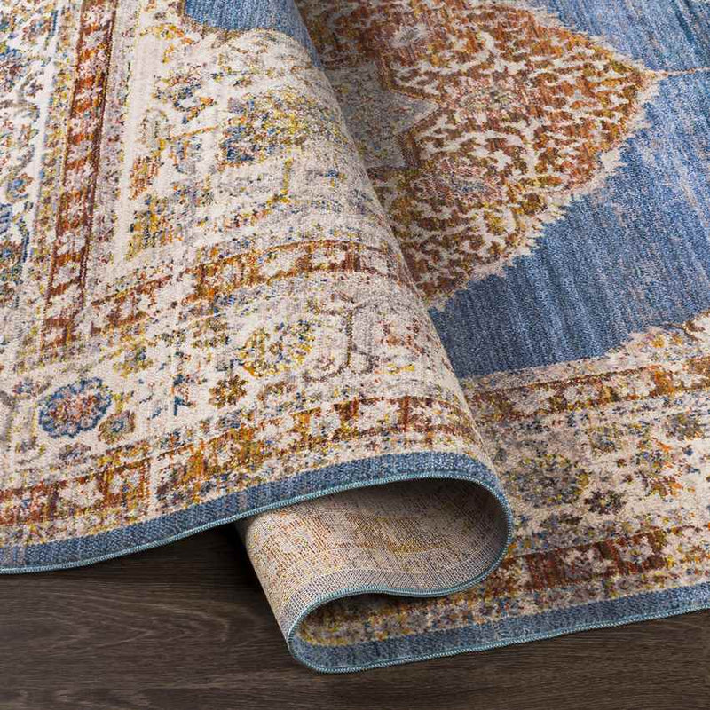 Winthrop Harbor Traditional Denim Area Rug