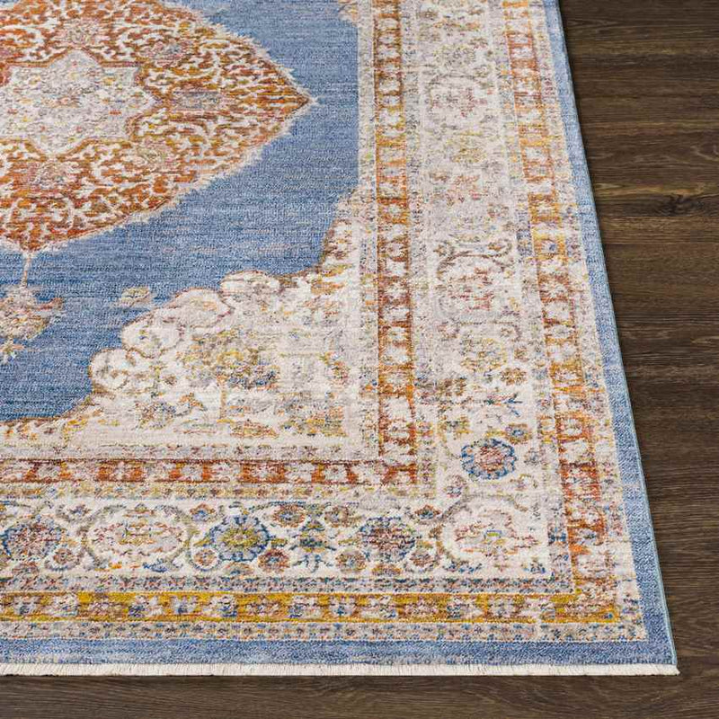 Winthrop Harbor Traditional Denim Area Rug