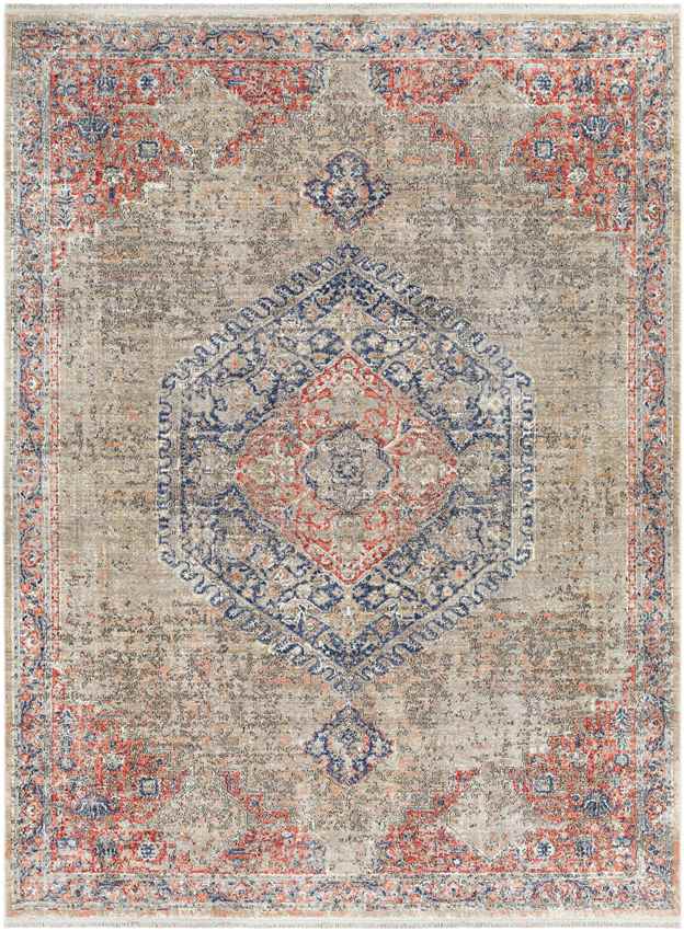 Pittsboro Traditional Taupe Area Rug