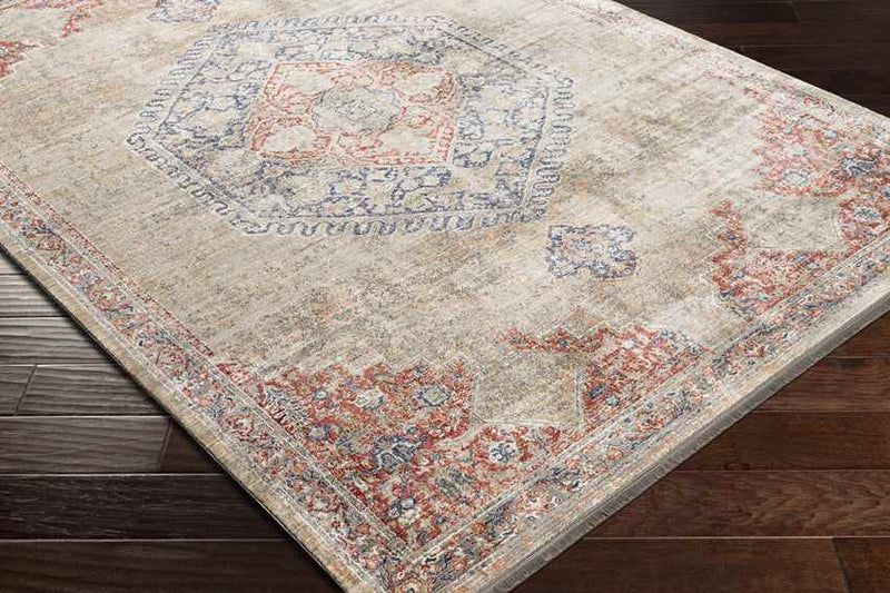 Pittsboro Traditional Taupe Area Rug