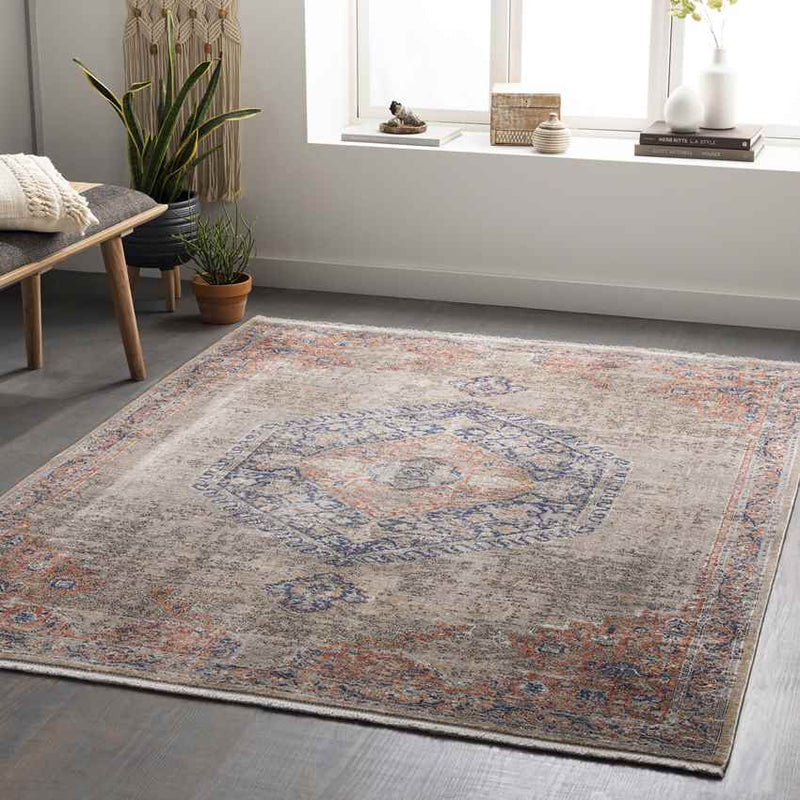 Pittsboro Traditional Taupe Area Rug