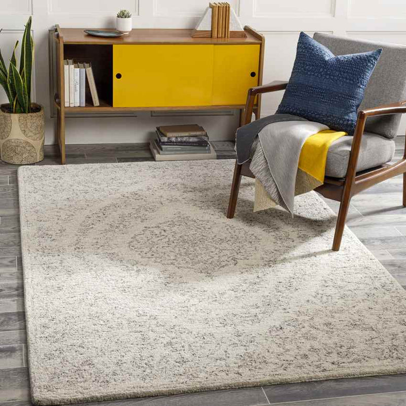 Tell Traditional Medium Gray Area Rug