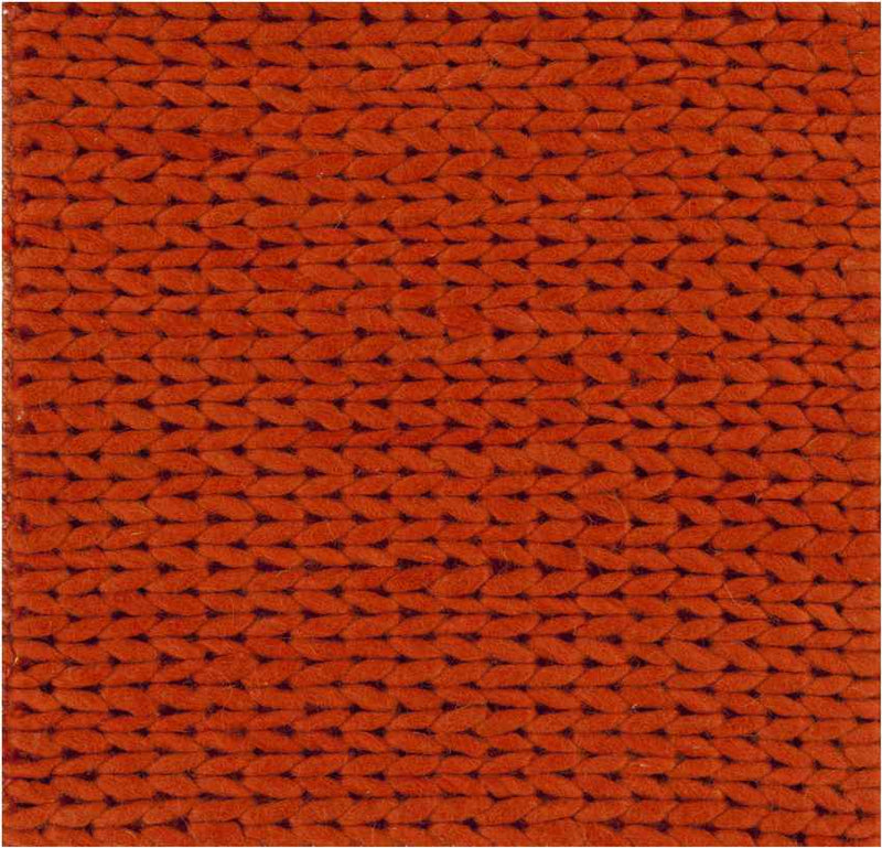 Aaron Modern Burnt Red Area Rug