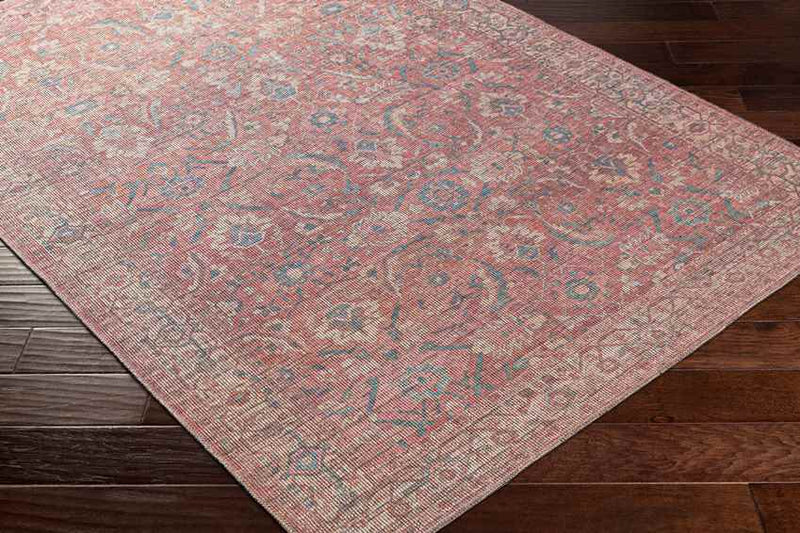 Milltown Traditional Red Washable Area Rug