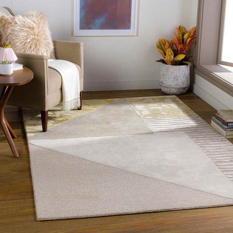 Long Point Modern Cream Area Rug