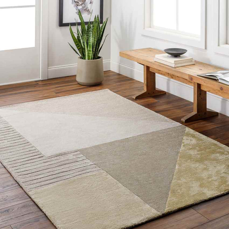 Long Point Modern Cream Area Rug