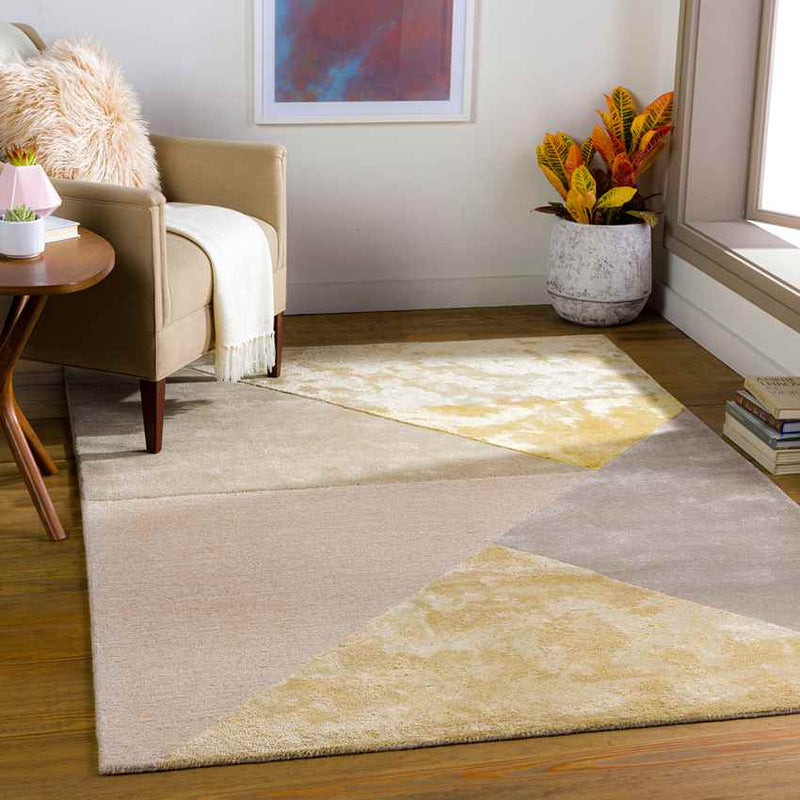 Loves Park Modern Taupe Area Rug