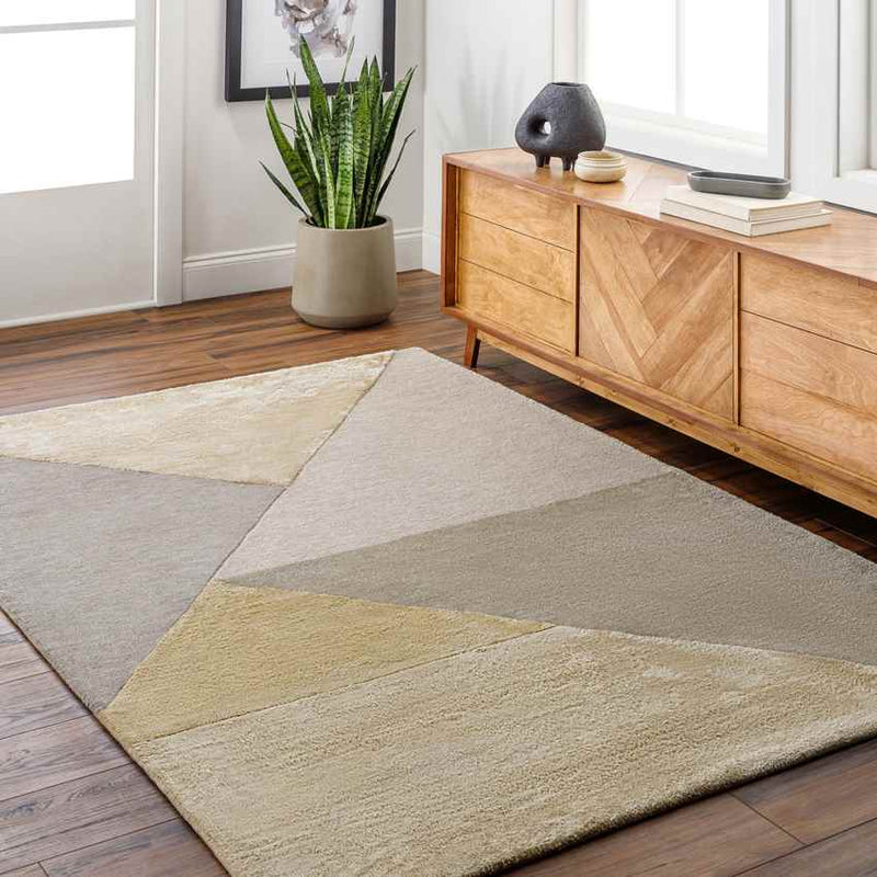 Loves Park Modern Taupe Area Rug