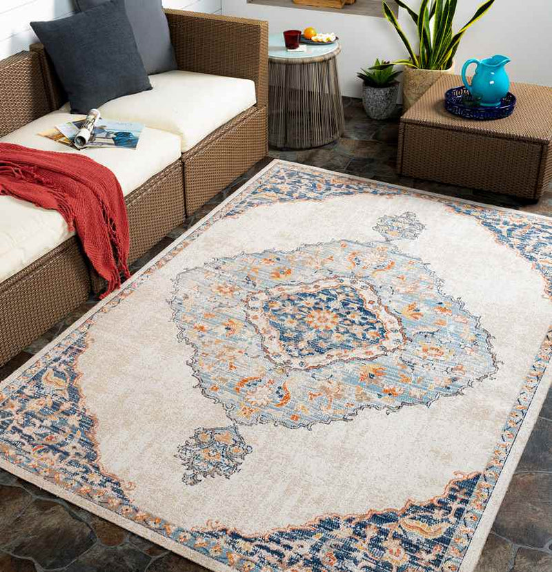 Burr Ridge Global Cream Area Rug