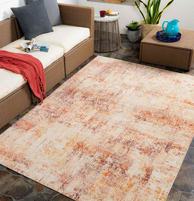 Campton Hills Modern Burnt Orange Area Rug