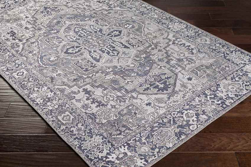 Manche Traditional Charcoal Area Rug