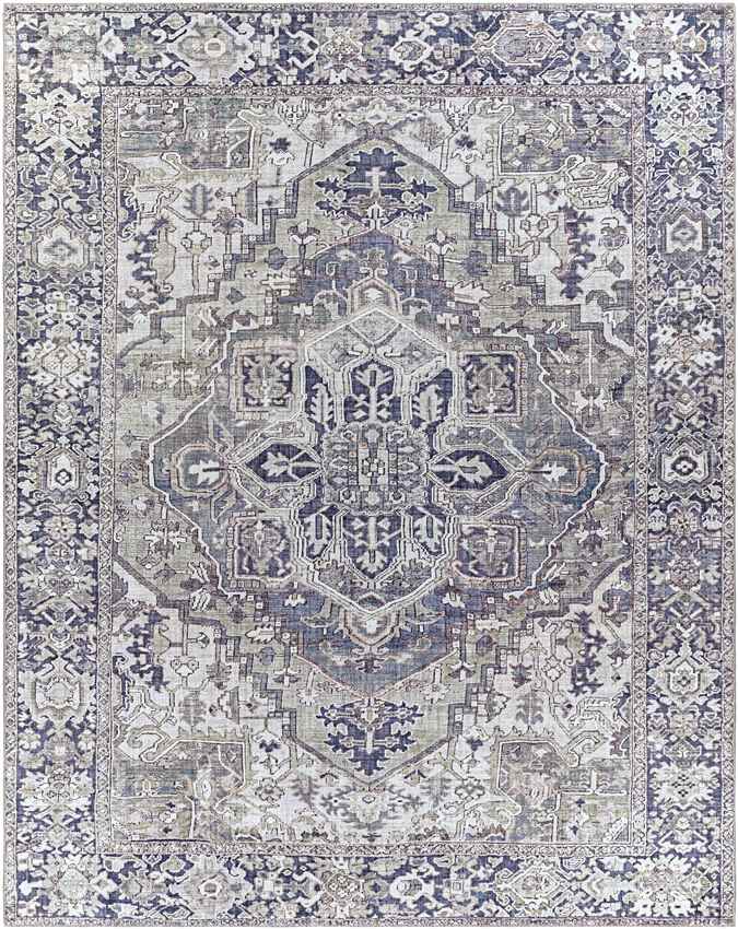 Manche Traditional Charcoal Area Rug