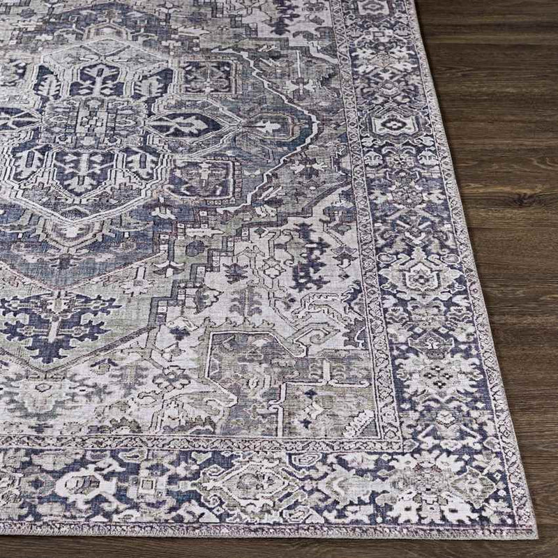 Manche Traditional Charcoal Area Rug