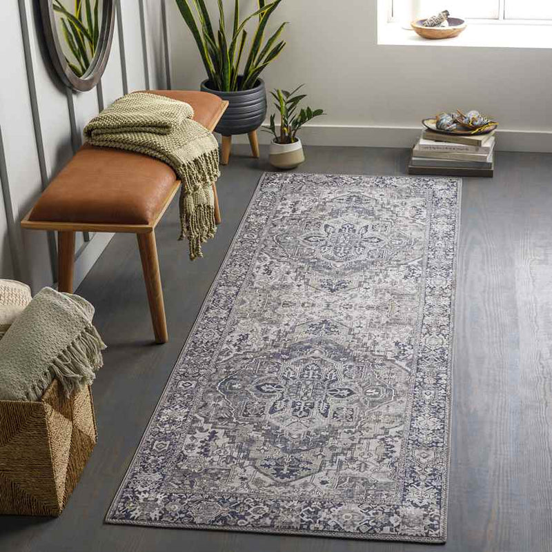 Manche Traditional Charcoal Area Rug