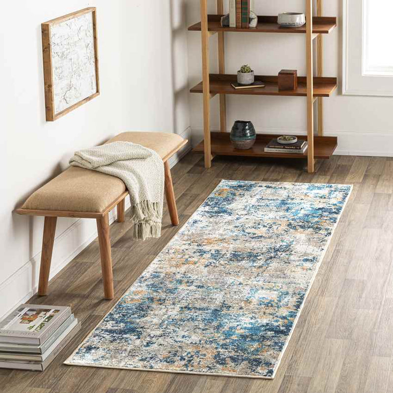 Ulen Modern Teal Washable Area Rug