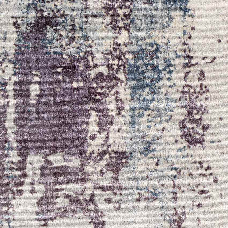 Utica Modern Dark Purple Washable Area Rug