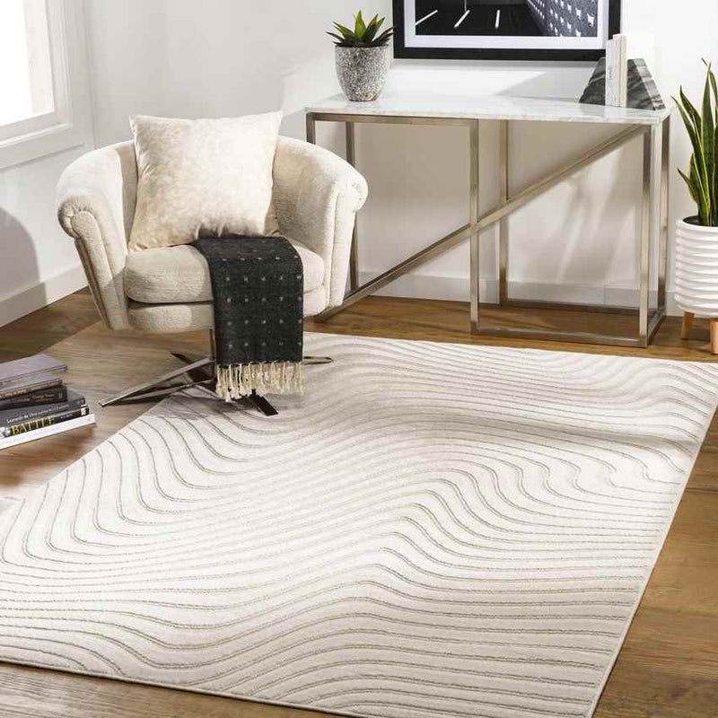 Kirklin Modern Beige Area Rug