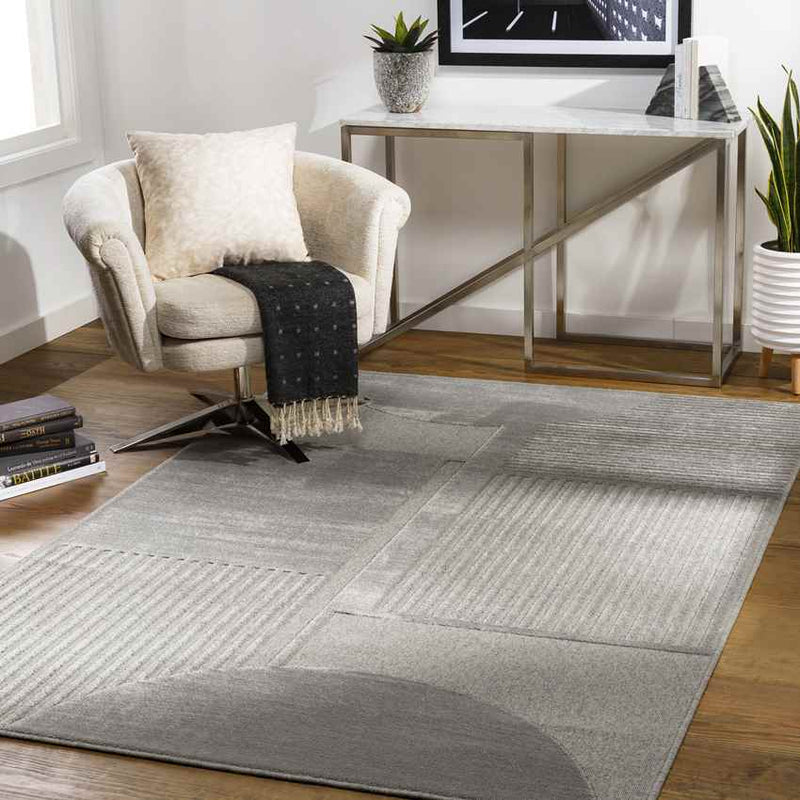 Kouts Modern Medium Gray Area Rug