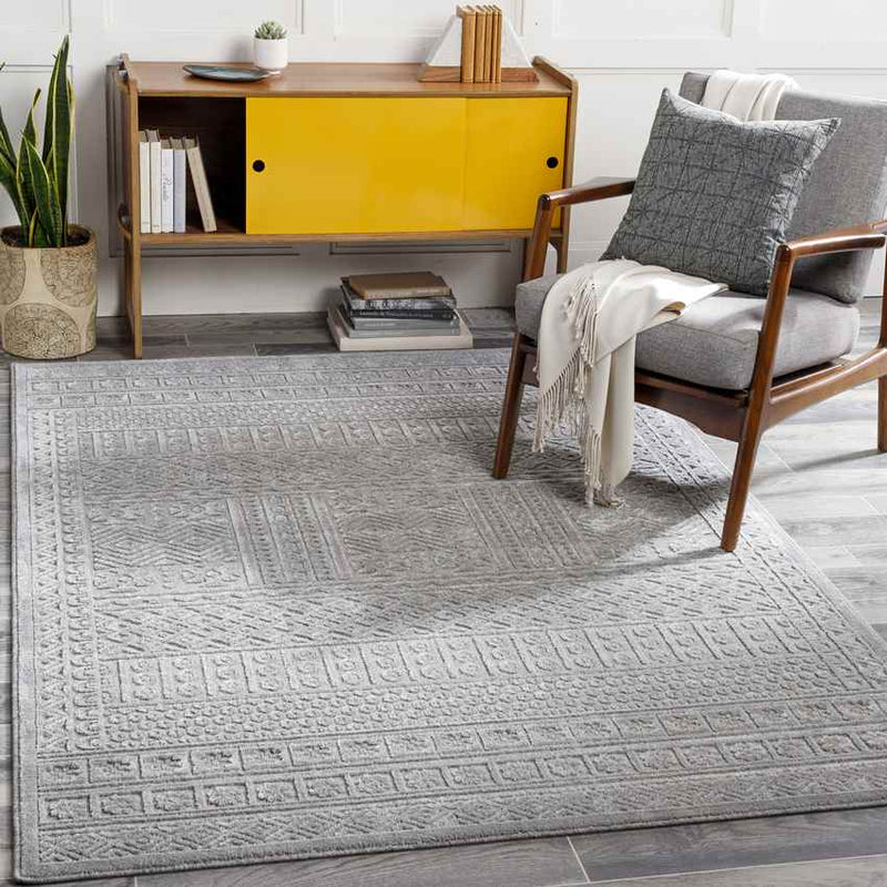 Ladoga Global Silver Gray Area Rug