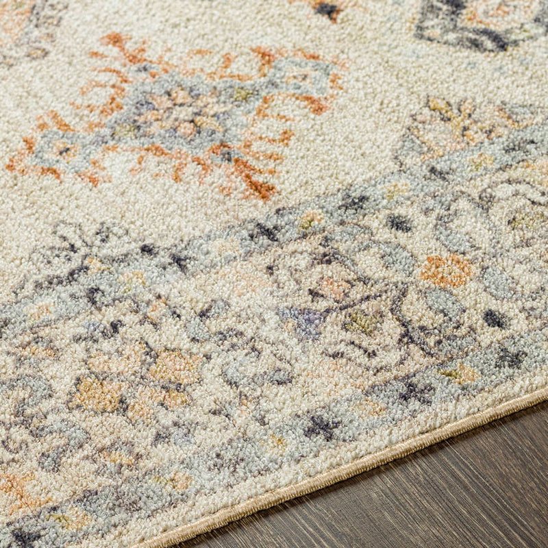 Park Forest Traditional Beige Washable Area Rug