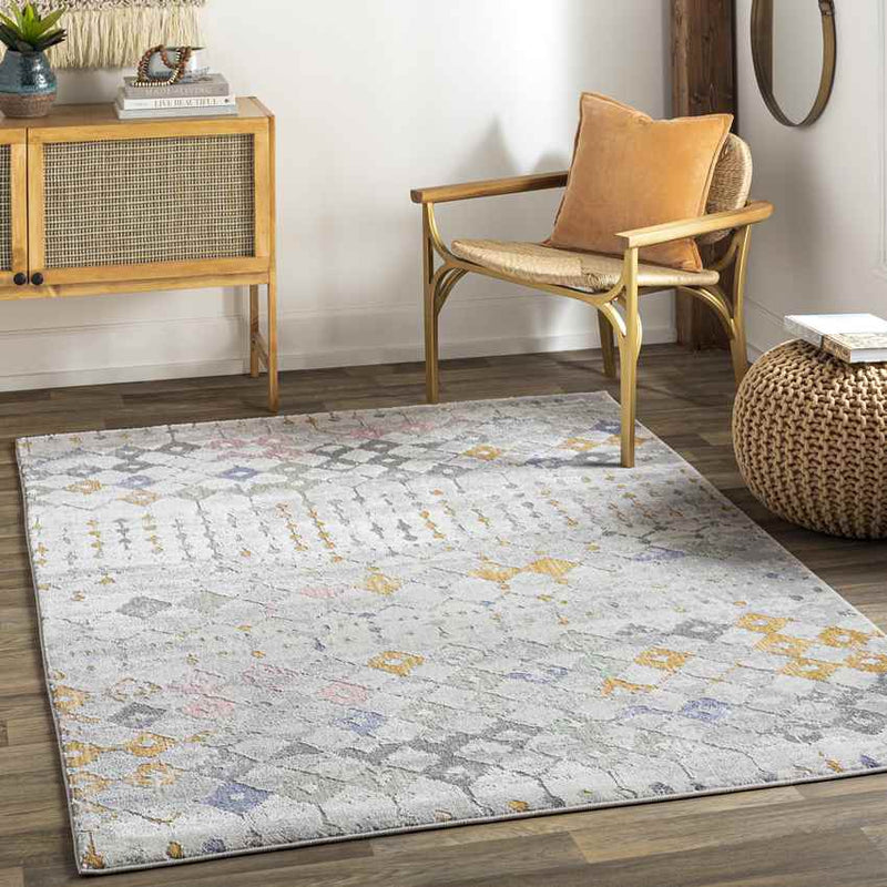 Mount Etna Global Cream Area Rug