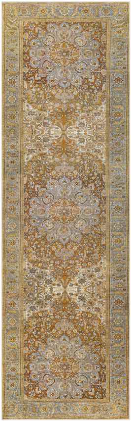 St Francisville Traditional Camel Washable Area Rug